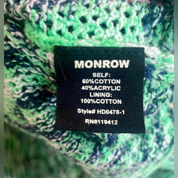 Monrow Dress Size Medium Crochet Space Dye Tank Midi NWT New Boho Beach Vacation - Picture 8 of 11